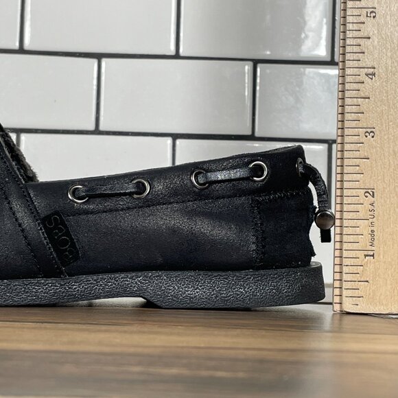 Skechers BOBS Chill Luxe Buttoned Up Womens Size 6.5 Shoes Black Comfort Flat - Picture 9 of 12